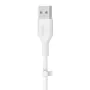 Câble USB Belkin BOOST↑CHARGE Flex Blanc 3 m de Belkin, Câbles USB - Réf : M0312622, Prix : 50,34 €, Remise : %