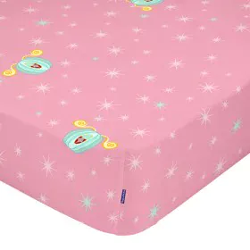 Drap housse HappyFriday MR FOX Multicouleur Rose 70 x 140 x 14 cm de HappyFriday, Draps et taies d'oreiller - Réf : D1609082,...