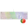 Keyboard Mars Gaming MK422 White Qwerty Portuguese by Mars Gaming, Keyboards - Ref: M0316000, Price: 30,36 €, Discount: %