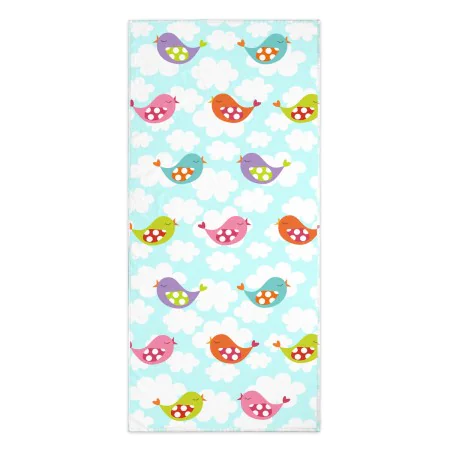 Serviette de toilette HappyFriday Mr Fox Little Birds Multicouleur 70 x 150 cm de HappyFriday, Serviettes - Réf : D1609147, P...