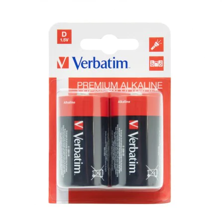 Batterie Verbatim Pilas alcalinas D 1,5 V di Verbatim, Pile monouso - Rif: M0519733, Prezzo: 3,57 €, Sconto: %