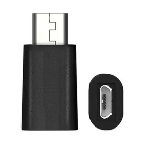 USB C to Micro USB 2.0 Adapter Ewent EW9645 5V Black by Ewent, Data Cables - Ref: S0212638, Price: 5,08 €, Discount: %