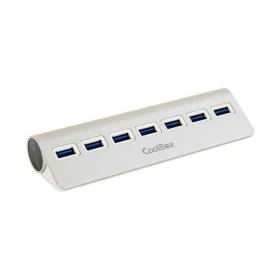 Hub USB CoolBox COO-HU7ALU3 Alluminio (7 Porte) di CoolBox, Hub USB - Rif: S0220847, Prezzo: 31,36 €, Sconto: %