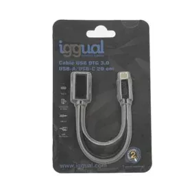 USB-C Cable OTG 3.0 iggual IGG317372 20 cm Black by iggual, Chargers & Adapters - Ref: S0230912, Price: 4,79 €, Discount: %