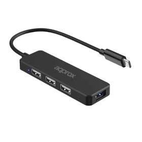 Hub USB-C 4 Portas approx! APPC48V2 de approx!, Hubs USB - Ref: S0237216, Preço: 8,39 €, Desconto: %