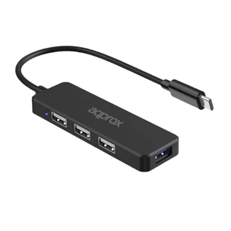 Hub USB-C 4 Portas approx! APPC48V2 de approx!, Hubs USB - Ref: S0237216, Preço: 7,67 €, Desconto: %