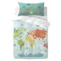 Parure de couette HappyFriday Happynois World Map Multicouleur Lit de bébé 2 Pièces de HappyFriday, Couettes et housses de co...