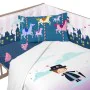 Paracolpi per culla HappyFriday Mr Fox Nanny Multicolore 210 x 40 cm di HappyFriday, Accessori per letti - Rif: D1609281, Pre...