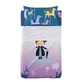 Set di Lenzuola HappyFriday Mr Fox Nanny Multicolore Culla Neonato 2 Pezzi di HappyFriday, Biancheria da letto per culle - Ri...