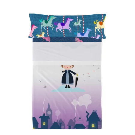 Bedding set HappyFriday Mr Fox Nanny Multicolour Single 2 Pieces by HappyFriday, Sheets and pillowcases - Ref: D1609291, Pric...