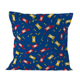 Capa de almofada HappyFriday Baleno Teen Blue Hotdog Multicolor 80 x 80 cm de HappyFriday, Lençóis e capas de almofadas - Ref...