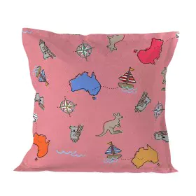 Federa HappyFriday Baleno Teen Pink Kangaroo Multicolore 60 x 60 cm di HappyFriday, Lenzuola e federe per cuscino - Rif: D160...