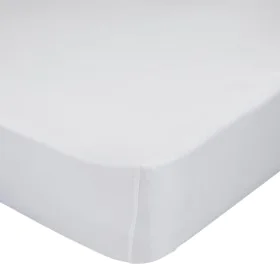 Lenzuolo con angoli HappyFriday BASIC Bianco 160 x 200 x 32 cm di HappyFriday, Lenzuola e federe per cuscino - Rif: D1609335,...