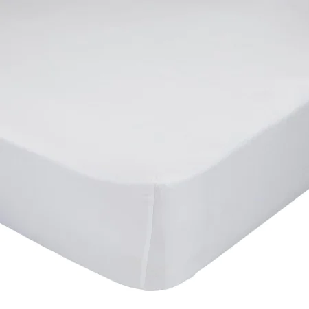 Sábana Bajera Ajustable HappyFriday Basic Blanco 180 x 200 x 32 cm de HappyFriday, Sábanas y fundas de almohada - Ref: D16093...