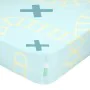 Fitted sheet HappyFriday HAPPYNOIS Multicolour Light Blue 60 x 120 x 14 cm by HappyFriday, Sheets and pillowcases - Ref: D160...