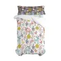 Drap housse HappyFriday MOSHI MOSHI Multicouleur Lit 1 persone de HappyFriday, Draps et taies d'oreiller - Réf : D1609420, Pr...