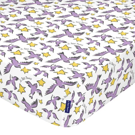 Drap housse HappyFriday LE PETIT PRINCE Multicouleur 60 x 120 x 14 cm Oiseaux de HappyFriday, Draps et taies d'oreiller - Réf...