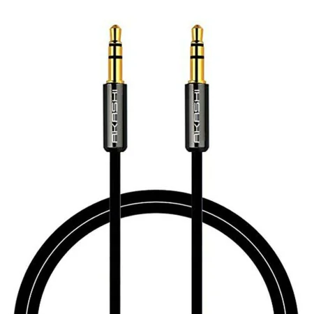 Cable Audio Jack (3,5 mm) Akashi ALTJ 35 B 1 m Negro de Akashi, Cables - Ref: S0408666, Precio: 5,88 €, Descuento: %