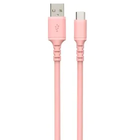 Câble USB A vers USB-C DCU Rose 1 m de DCU Tecnologic, Câbles USB - Réf : S0451336, Prix : 8,48 €, Remise : %