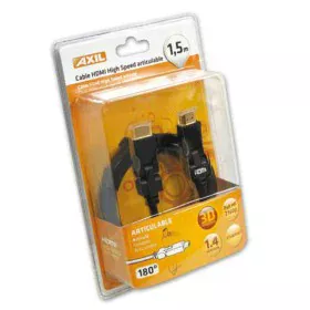 Câble HDMI Axil 1,5 m Noir Prise Mâle/Prise Mâle de Axil, Câbles HDMI - Réf : S0456890, Prix : 8,28 €, Remise : %