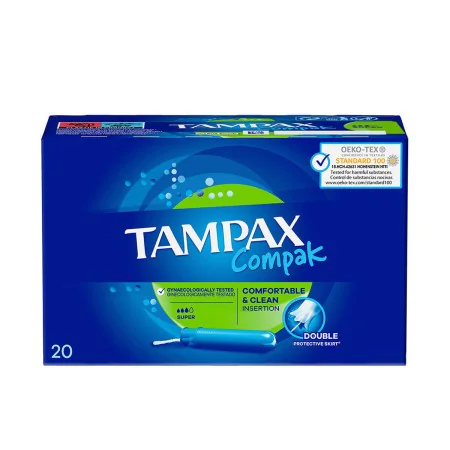 Tampões Super Tampax Compak 20 Unidades de Tampax, Tampões - Ref: S05100924, Preço: 5,26 €, Desconto: %