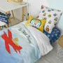 Duvet cover set HappyFriday Le Petit Prince Son Avion Multicolour Single 2 Pieces by HappyFriday, Quilts and quilt covers - R...