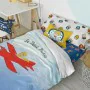 Duvet cover set HappyFriday Le Petit Prince Son Avion Multicolour Single 2 Pieces by HappyFriday, Quilts and quilt covers - R...