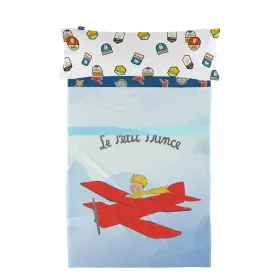 Conjunto de Lençóis HappyFriday Le Petit Prince Son avion Multicolor Solteiro 2 Peças de HappyFriday, Roupa de cama para berç...