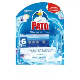 Ambientador de ar de casa de banho Pato Discos Activos Marinha 6 Unidades Desinfetante de Pato, Produtos de limpeza para retr...