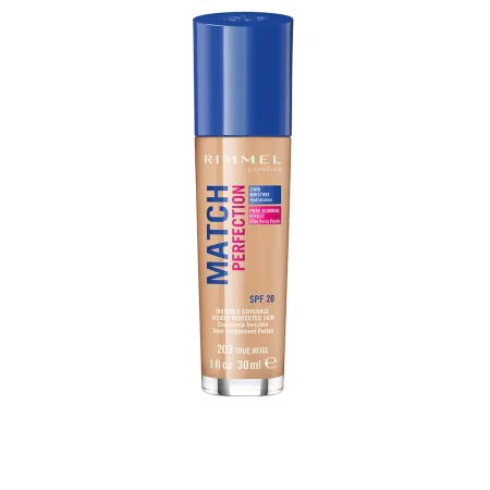 Base de Maquillaje Fluida Rimmel London Match Perfection Nº 203 de Rimmel London, Bases - Ref: S05109221, Precio: 7,80 €, Des...