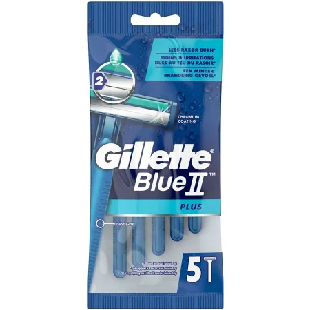 Shaving Razors Gillette Blue Ii Plus 5 Units by Gillette, Men - Ref: S05112556, Price: 3,68 €, Discount: %