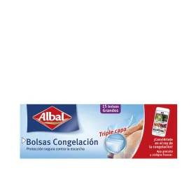 Set di Sacchetti Riutilizzabili per Alimenti Albal Grande Freezer 15 Unità di Albal, Conservazione di alimenti - Rif: S051127...