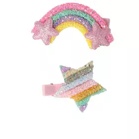 Hair Clips Inca Star Rainbow 2 Units by Inca, Hair Pins - Ref: S05113646, Price: 4,95 €, Discount: %