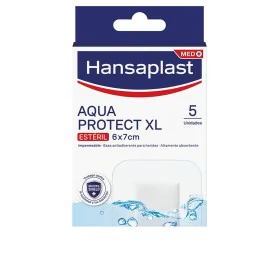 Apósitos Impermeáveis Hansaplast Hp Aqua Protect XL 5 Unidades 6 x 7 cm de Hansaplast, Gesso, pensos e material para ligadura...