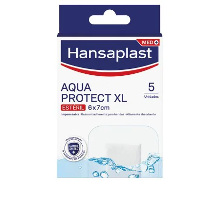 Apósitos Impermeables Hansaplast Hp Aqua Protect XL 5 Unidades 6 x 7 cm de Hansaplast, Escayolas, apósitos y suministros para...