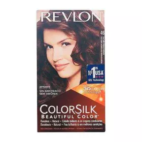 Teinture sans ammoniaque Colorsilk Revlon 26889 Châtain Cuivré Doré (1 Unités) de Revlon, Coloration permanente - Réf : S0531...