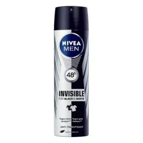 Spray déodorant Men Black & White Invisible Nivea Men Black White Invisible (200 ml) 200 ml de Nivea, Déodorants et anti-tran...