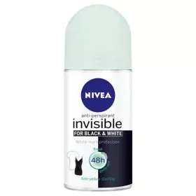 Déodorant Roll-On Black & White Invisible Fresh Nivea 82234 (50 ml) (50 ml) de Nivea, Déodorants et anti-transpirants - Réf :...