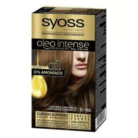 Tinta Permanente Syoss Olio Intense Sem amoníaco Nº 5,86 Castanho Caramelo de Syoss, Coloração permanente - Ref: S0585353, Pr...