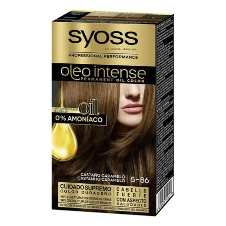 Permanent Dye Syoss Olio Intense Ammonia-free Nº 5,86 Brown Caramel by Syoss, Permanent Colour - Ref: S0585353, Price: 8,06 €...