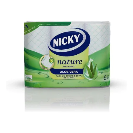 Papier Toilette Nature Aloe Vera Nicky Nature Aloe Vera (6 uds) de Nicky, Papier toilette - Réf : S0585891, Prix : 9,72 €, Re...