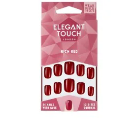 Uñas Postizas Elegant Touch Polished Colour Redondeada Rich Red (24 uds) de Elegant Touch, Sets de uñas - Ref: S0591186, Prec...