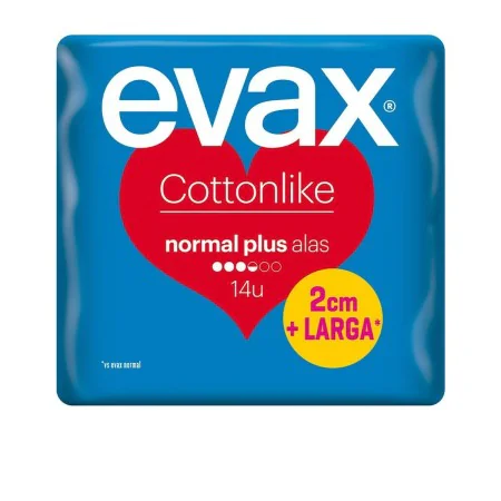 Assorbenti Normali senza Ali Evax Cotton Like Plus (14 uds) di Evax, Salvaslip - Rif: S0593305, Prezzo: 5,43 €, Sconto: %