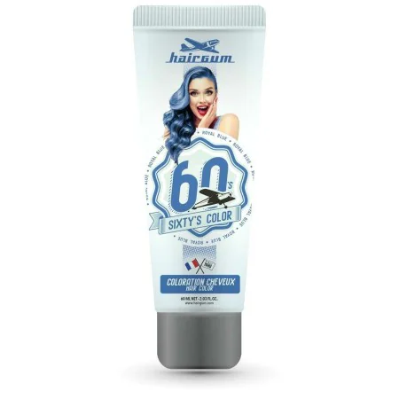 Coloração Semipermanente Hairgum Sixty's Color royal blue (60 ml) de Hairgum, Coloração semipermanente - Ref: S0598729, Preço...