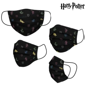 Máscara Higiénica em Tecido Reutilizável Harry Potter Adulto Preto de Harry Potter, Descartáveis - Ref: S0724965, Preço: 7,18...