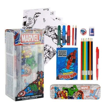 Set Escolar Marvel 16 Piezas Rojo de Marvel, Sets de material escolar - Ref: S0737646, Precio: 7,32 €, Descuento: %