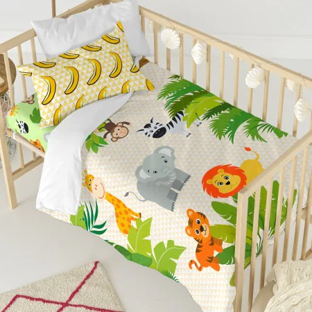 Parure de couette HappyFriday Mr Fox Wild Multicouleur Lit de bébé 2 Pièces de HappyFriday, Couettes et housses de couette - ...