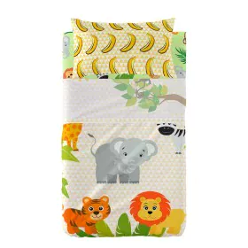 Conjunto de Lençóis HappyFriday Mr Fox Wild Multicolor Berço de Bebé 2 Peças de HappyFriday, Roupa de cama para berços - Ref:...