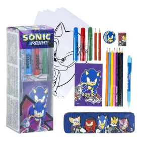 Stationery Set Sonic Blue 24 Pieces by Sonic, School Supply Sets - Ref: S0740234, Price: 7,32 €, Discount: %