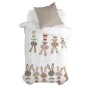 Parure de couette HappyFriday Moshi Moshi Rabbit Family Multicouleur Lit 1 persone 2 Pièces de HappyFriday, Couettes et houss...